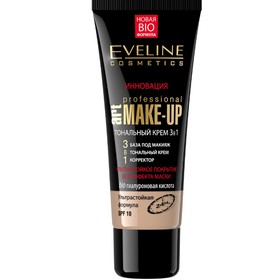 Тональный крем 3 в 1 Eveline Art Make-Up Prof, натуральный, 30 мл