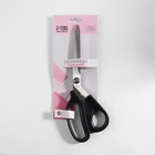 Ножницы закройные, скошенное лезвие, 9", 23.5 см, чёрные - Фото 5