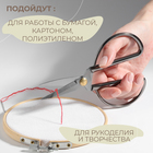 Ножницы для рукоделия, скошенное лезвие, 6", 15 см, цвет серебряный - Фото 4