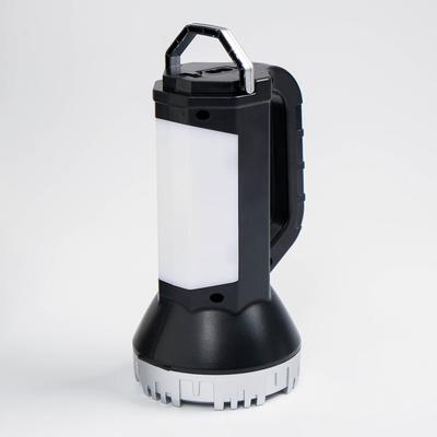 Фонарь светодиодный аккумуляторный ручной, 5 Вт, 11×17 см, серый