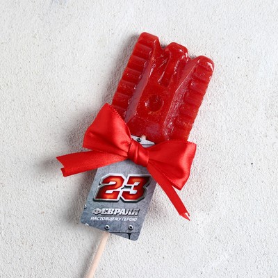 Леденец в форме танка «23 февраля»