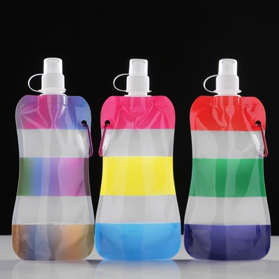 Фляжка для воды «Радуга», 450 мл, 26×12 см, цвет МИКС