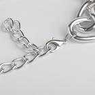 Колье "Цепь" реакция, цвет серебро 30 см - фото 25671861