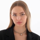 Кулон «Цепь» шар, цвет серебро, L=35 см - Фото 3