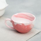 Подарочный набор керамический «Любимая бабушка»: кружка 120 мл, блюдце, цвет розовый - Фото 5