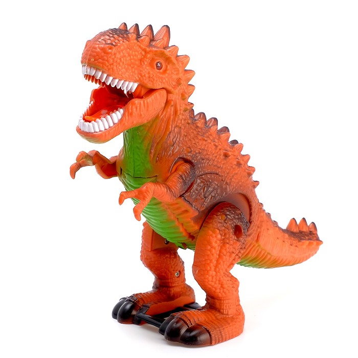 Динозавр «Рекс» работает от батареек, световые и звуковые эффекты, МИКС - фото 1883523946