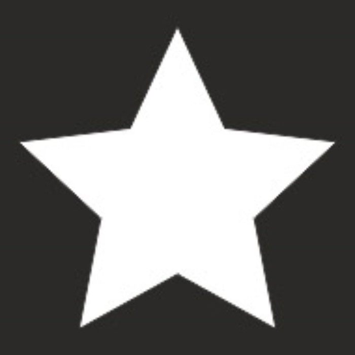 Наклейка БЛИКЕР термо плоттер Звезда, 50х50 мм, цвет серебро, Skyway