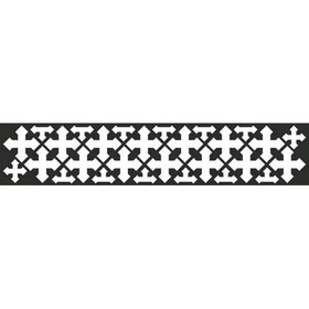 Наклейка БЛИКЕР термо плоттер Кресты светоотр., 50х250 мм, цвет серебро, Skyway, Л1788