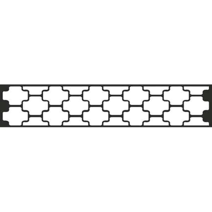 Наклейка БЛИКЕР термо плоттер Узор №6 светоотр, 50х250 мм, цвет серебро, Skyway, Л1797