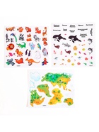 Глобус детский с наклейками «Изучаем животный мир» - Фото 2