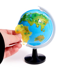 Глобус детский с наклейками «Изучаем мировые достопримечательности» - Фото 2