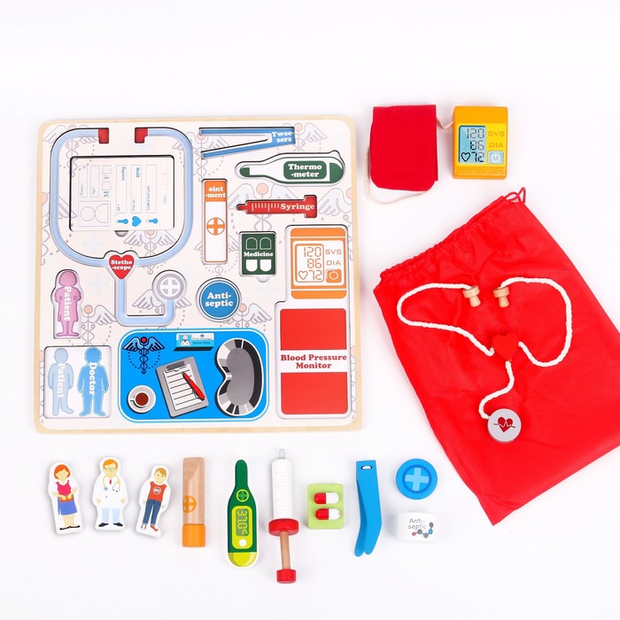 Игра детская настольная «Набор врача» 4,5×30,5×30,5 см 46616