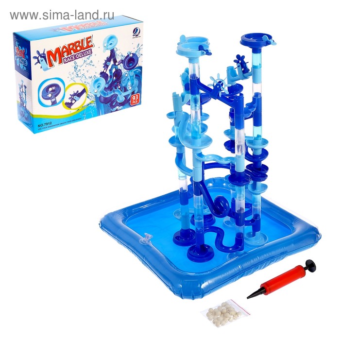 Конструктор марблс «Водный аттракцион», 93 детали, с бассейном - Фото 1