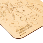 Доска для выжигания «Заяц с букетом» - Фото 6