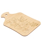 Доска для выжигания «Тюльпаны с бабочкой» - Фото 4