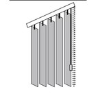 Комплект ламелей для вертикальных жалюзи «Рогожка», 5 шт, 180 см, цвет тёмно-бежевый - Фото 2