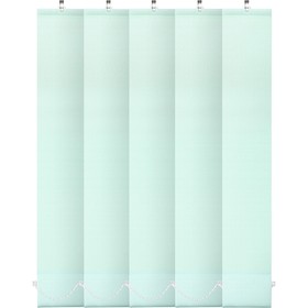 Комплект ламелей для вертикальных жалюзи «Киото», 5 шт, 180 см, цвет зелёный