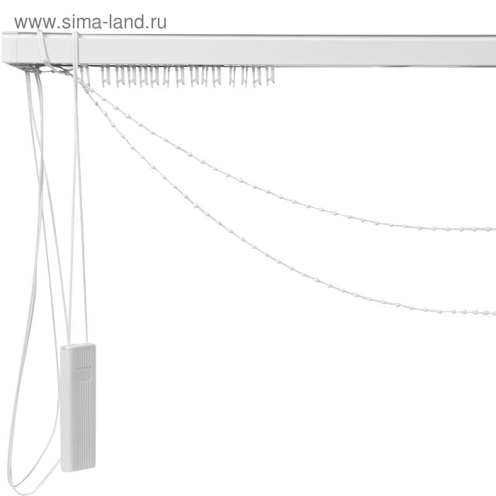 Карниз для вертикальных жалюзи, управление к механизму, 120 см - Фото 1