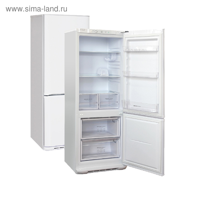 Холодильник "Бирюса" 634, двухкамерный, класс А, 295 л, белый - Фото 1