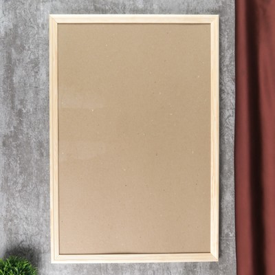 Фоторамка с 20 40х60 см белое дерево (пластиковый экран)