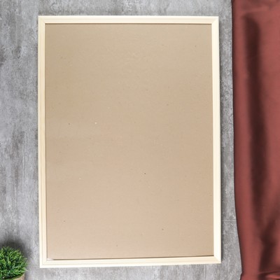 Фоторамка для фото 50×70 см «Идилия», белое дерево, (пластиковый экран)