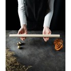 Скалка для теста Доляна, 50×3 см, прямая, дерево берёза - Фото 4