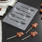 Форма для шоколада и конфет «Розы», 5 ячеек, 24×18,5×1 см - Фото 1