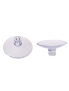 Присоска универсальная силиконовая d=25 мм, сквозное отверстие, 20 шт. в наборе, прозрачная - Фото 2