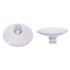 Присоска универсальная силиконовая d=60 мм, сквозное отверстие, 20 шт. в наборе, прозрачная, 4716 - Фото 1