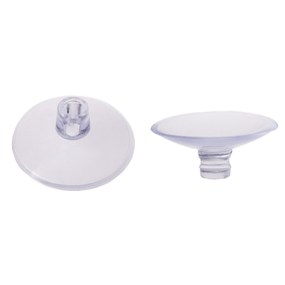 Присоска универсальная силиконовая d=60 мм, сквозное отверстие, 20 шт. в наборе, прозрачная, 4716