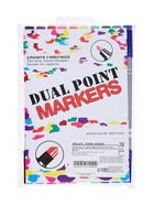 Фломастеры 10 цветов, двухсторонние, круглый наконечник 2 мм/5 мм, вентилируемый колпачок, блистер - Фото 12