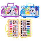 Фломастеры 18 цветов МИНИ с печатями,в пластиковой сумочке,вентилируемый колпачок,МИКС - Фото 1