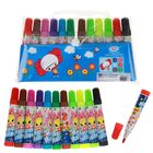 Фломастеры 12 цветов МИНИ в сумочке,вентилируемый колпачок - Фото 3