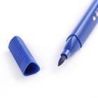 Фломастеры 12 цветов в пластиковом пенале, треугольные, толстые, вентилируемый колпачок - Фото 4