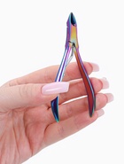 Кусачки маникюрные для кутикулы, 9.5 см, длина лезвия-10 мм, цвет хамелеон - Фото 3