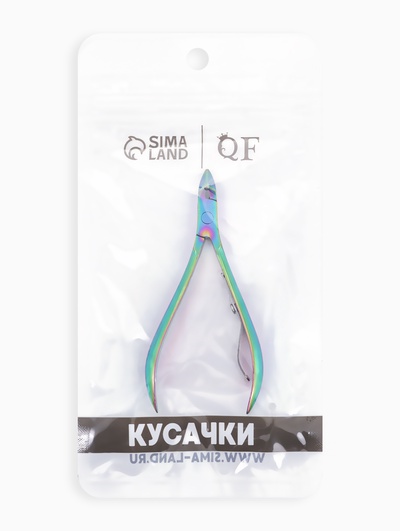 Кусачки маникюрные для кутикулы, 9.5 см, длина лезвия-10 мм, цвет хамелеон