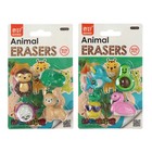 Набор ластиков фигурных 4 штуки на блистере МИКС Ассорти - Фото 1