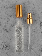 Флакон для парфюма «Прозрачный узор», с распылителем, 15 мл, золотистый - Фото 4