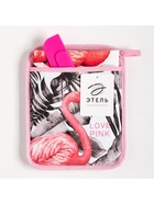 Набор подарочный LOVE PINK: прихватка-карман, полотенце, лопатка - Фото 10
