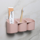 Подставка для ванных принадлежностей, 24,8×6,7×9,5 см, в комплекте с креплениями, цвет МИКС - Фото 1