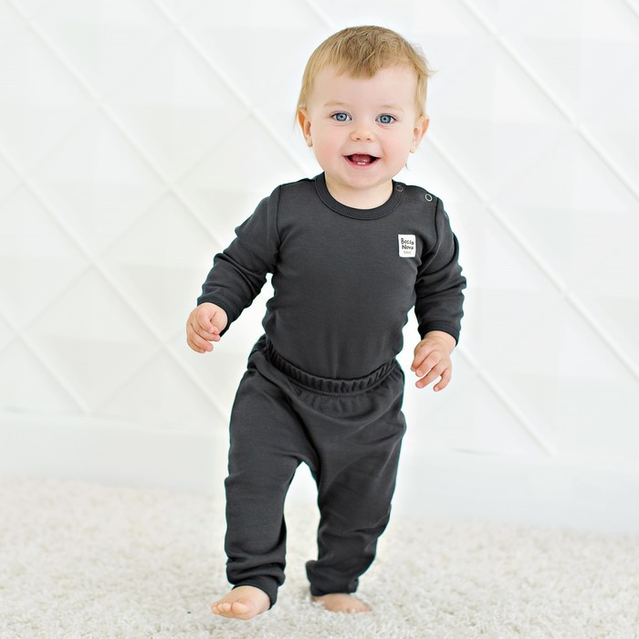 Боди с длинным рукавом, рост 62 см - Фото 1