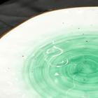 Тарелка керамическая «Ласточки», Ø 21.8 см, цвет зелёный - Фото 4