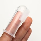 Детская зубная щетка массажер-прорезыватель «Первая», силиконовая, на палец, от 4 мес. - Фото 1