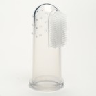 Детская зубная щетка массажер-прорезыватель «Первая», силиконовая, на палец, от 4 мес. - Фото 3