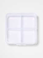 Таблетница, 4 секции, 7×6.7×2.4 см, прозрачная - Фото 3