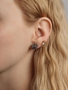 Серьги пусеты One year, 12 пар, цветочное настроение, белые в золоте - Фото 10