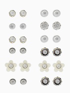 Серьги пусеты One year, 12 пар, строгий стиль, миксы - Фото 4