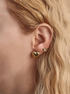 Серьги пусеты One year, 12 пар, совершенство, бело-чёрные в золоте - Фото 10