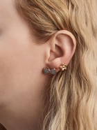 Серьги пусеты One year, 12 пар, совершенство, бело-чёрные в золоте - Фото 9