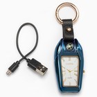 Зажигалка электронная с часами, компасом и фонарём, металл, в подарочной коробке - Фото 6